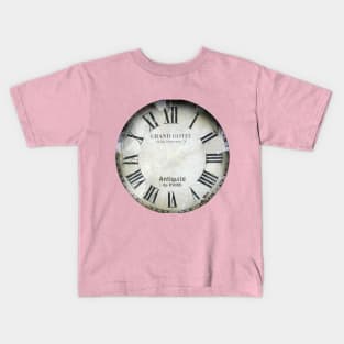 Montmartre Clock, vintage antique clock face Kids T-Shirt